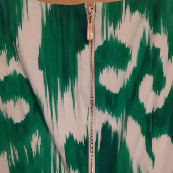 Ellen Tracy Green White stroke dress Sz 2 NWOT - Picture 7 of 8